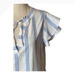 Vineyard Vines Performance Tunic Dress Women Small White Blue Stripe Preppy Photo 6