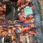 B by Burton Wool Blend Tweed Large – Hooded, Floral Lining, Warm Snowboard Coat Gray Photo 6