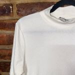 Joie  White Knit Short Sleeve Mock Neck Lightweight Knit Top Women's Size XL Photo 1
