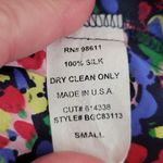 Eight Sixty Vintage Silk Ditzy Floral Top Zipper Summer Vacation Bloomcore Sz S Photo 4