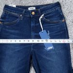 Wrangler  Wild West 603 High Rise Straight Jeans Stretch Blue Size 26x28 Cropped Photo 7