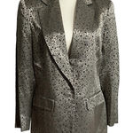 Courteney Women’s Blazer Green Gold Metallic Size 8 Photo 0
