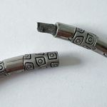 Silver gemstone necklace engraving boho magnetic Photo 5