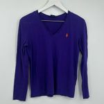 Polo Ralph Lauren Vintage Y2K Purple Long Sleeve Shirt Size Medium Photo 1