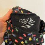 Ugly Christmas Sweater turtleneck black Christmas lights mock neck holidays Size M Photo 1