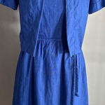 Vintage Malia Strawberry Dress & Bolero Set Blue Cottagecore Retro Pinup Photo 0