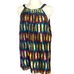 Trina Turk "Joplin" Multicolored
Metallic Halter Blouse Tunic
XL Photo 2