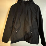 Free Country Hooded Black water resistant fur like lining Jacket Size large Photo 0