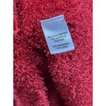 Cato Red Fuzzy Chenille Cowl Neck Long Sleeve Sweater L Photo 4