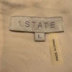 1. State Nude Silver Sequin Mini Skirt Scroll Pattern Party Holiday Size Large Photo 3