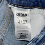 Kensie Jeans Womens Vintage Luxe Raw Hem Distressed Jean Shorts Blue Sz 4/27 Photo 3