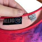 Vintage ILLIG Silk Dress Women’s Size Small Rave Party Y2K Tie Dye Abstract Art Multiple Photo 5