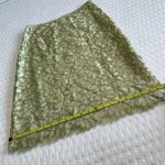 Escada Green & Gold Lace Pencil Skirt EU Size 36 Women’s Germany Designer Photo 1