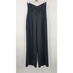 Abercrombie & Fitch  Strapless Premium Crepe Jumpsuit Black‎ New with Tag Photo 7
