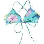 ✨Jolyn Hawaiian Floral Triangle Top✨ Green Size XL Photo 0