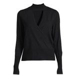 NWT Womens Love Trend New York Cold Chest Cutout Fine Gauge Sweater Photo 2