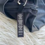 SKIMS Faux Leather Crew Neck Cropped Top Onyx Size Medium Photo 7