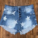 Riders By Lee  Blue Star Jean Shorts Photo 0