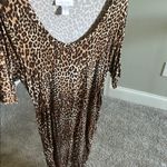 Motherhood Maternity Animal Print Top Brown Size L Photo 2