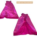 VINTAGE 1980'S JEWEL TONE PINK VICTOR COSTA STRAPLESS SATIN FORMAL DRESS (8) Photo 11