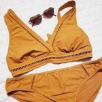 Time & Tru Yellow Bikini Top Photo 1