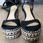 Schutz  Platform sandal Wedges Black Pattern Photo 3