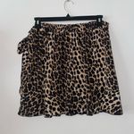 Cheetah print faux wrap skirt Size L Photo 0