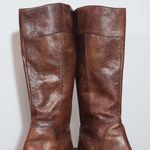 Nine West  Vintage America Brown Leather Riding Boots Size 6.5 Brown Riding Boots Photo 8