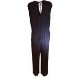 CAbi Women's Black Sleeveless Jumpsuit, Size M – Wide Leg, V-Neck, Smocked Waist Photo 5