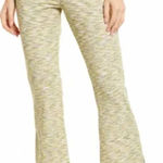 Lisa Says Gah Lisa Says Gah Josie Ribbed Space Dye Flare Pants Honeydew Green Size Small Photo 0