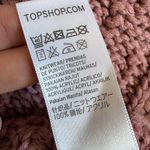Topshop Cable Knit Balloon Sleeve Cardigan Sweater - Dusty Rose- Size 6 Photo 5