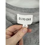 Olive & Oak Sherpa Skull Cropped Sweatshirt Women Small Silver Skater Goth Photo 2