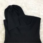 Dress the Population  TIffany Black One Shoulder Midi Dress Cocktail Party Medium Photo 4