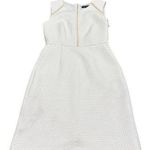 J.Crew  White Sheath Portfolio Dress Structured Textured Office Business 00P Photo 0