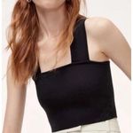 Aritzia Babaton Torsten Knit Top Black Minimalist Timeless Modern Women’s Medium Photo 0