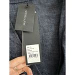 Shona joy NWT  Navy Woven Linen Wrap Dress, MiniLength Size 6 Photo 6