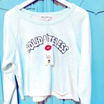 Wildfox NWT Holidateless World Tour Crop No plus one? Show up unapologetically solo. The World Tour is a raw-cut, cropped sweatshirt with raglan sleeves and banded hems at the wrist. Details French Terry; 50% Cotton / 50% Polyester Photo 1