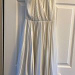 Easy Street Vintage  Fashion New York white pleated dress low V‎ size 9 Photo 0