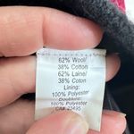 ICELANDIC DESIGN‎ Burgundy Red Floral Knit Wool Cardigan Sweater Jacket Size Med Photo 2