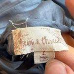 Hem & Thread  Baby Blue Lightweight Blouse Photo 4