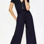 Women’s BODEN Ellen Jersey Jumpsuit Solid Navy Blue Size 4R Photo 0
