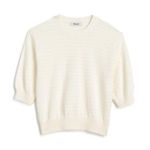 Madewell  Textural Stitch Cotton Sweater in Lighthouse, Size X-Small Photo 2
