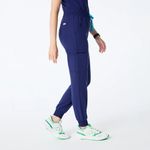 FIGS High Waisted Uman Relaxed Jogger Scrub Pants in Sapphire, Size Large Photo 3