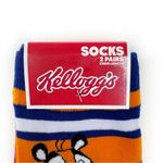 Kellogg’s Cereal Crew Socks Mens Womens Frosted Flakes Froot Loops Striped Gift Blue Photo 1