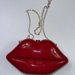 Lucite PVC Red Lip Clutch Shoulder Crossbody‎ Messenger Bag Photo 0