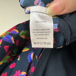 Saloni Womens Lea‎ Floral Wrap Mini Dress Multicolor Sz 2 | Feminine Colorful Black Photo 13