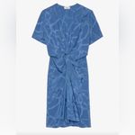 Zadig & Voltaire NWT  - Rozom Silk Jacquard Chaines Dress - Surf
Size Large Photo 3