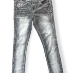 Y2K Ariya Distressed Gray Wash Skinny Jeans Women 13/14 Grunge Vintage Scene Size undefined Photo 0