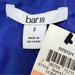 Bar III Cobalt Blue Fit & Flare V-Neck Dress NWT Size 2 Y2K 90s Style Photo 3