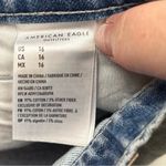 American Eagle  Womens Highest Rise Mom Short Blue‎ Jean Shorts Size 16 33W NEW Photo 5